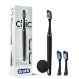 Clic Toothbrush Deluxe Starter Kit, Matte Black
