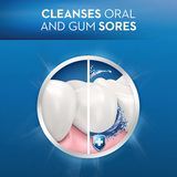 Cleanses oral and gum sores