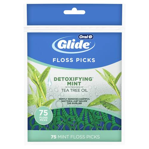 Oral-B Glide Detoxifying Mint Floss Picks