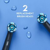 Oral-B iO Ultimate Clean Replacement Brush Heads, 2-Count, Black