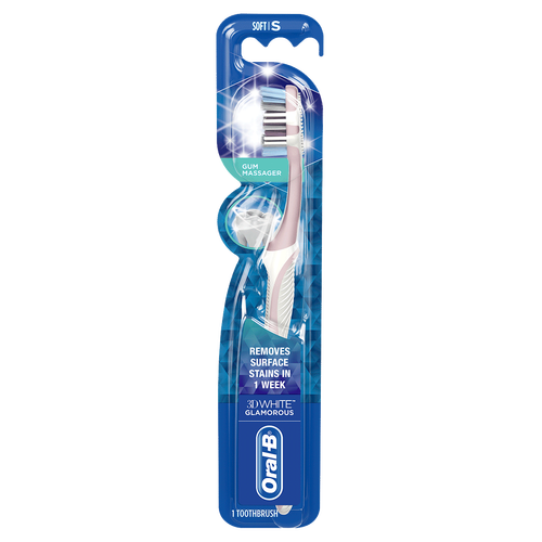 3D White Glamorous Manual Toothbrush