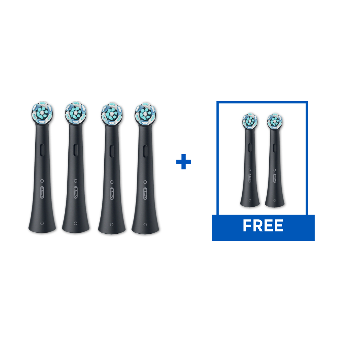 Oral-B iO Ultimate Clean Replacement Brush Heads, 6 Count Black
