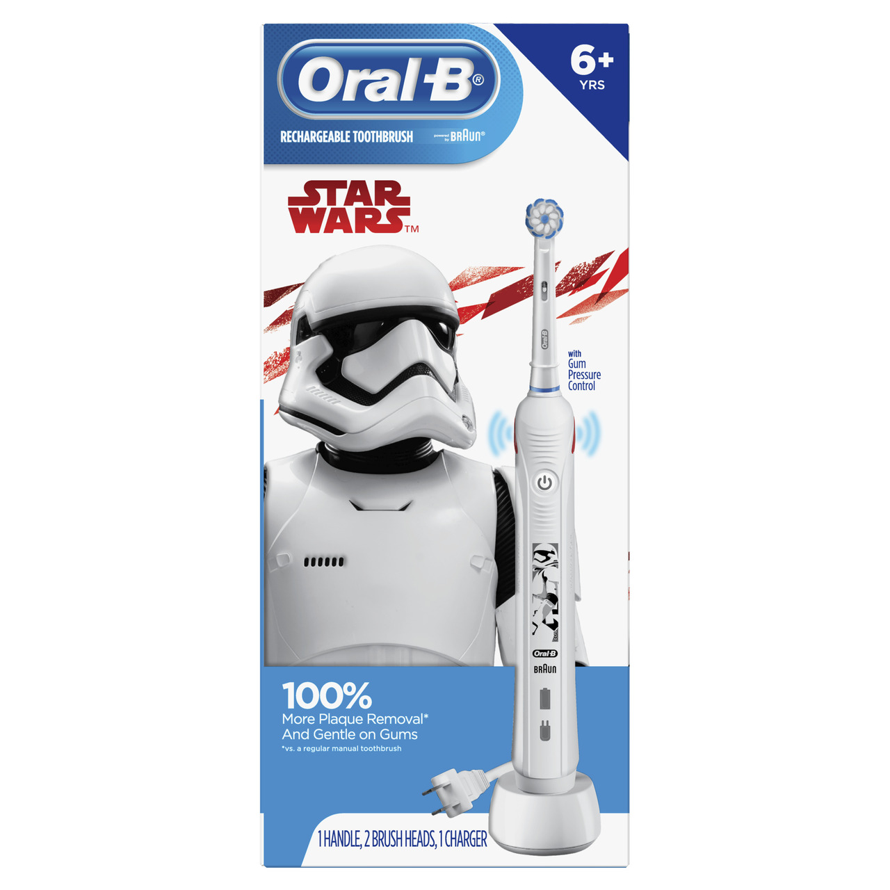 Oral-B Kids Star Wars Rechargeable Electric Toothbrush Bundle Pack