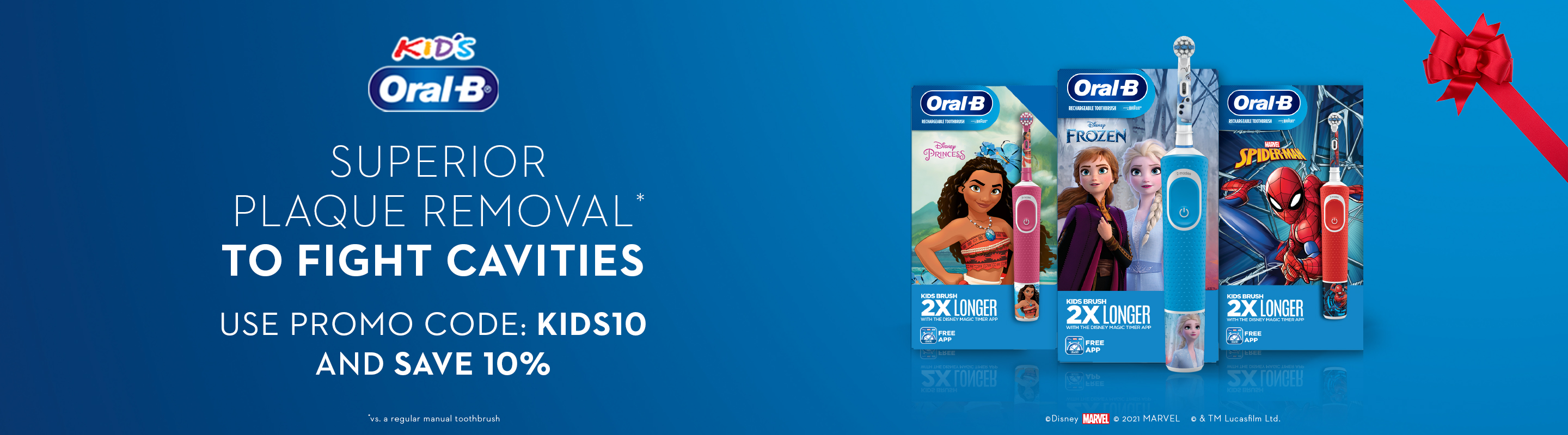 homepage banner OralB io : professional clean feel everyday